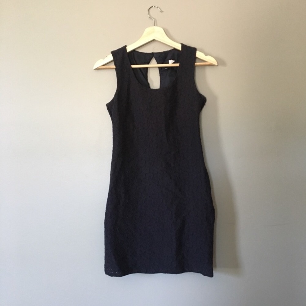 Black Lace Sheath Dress